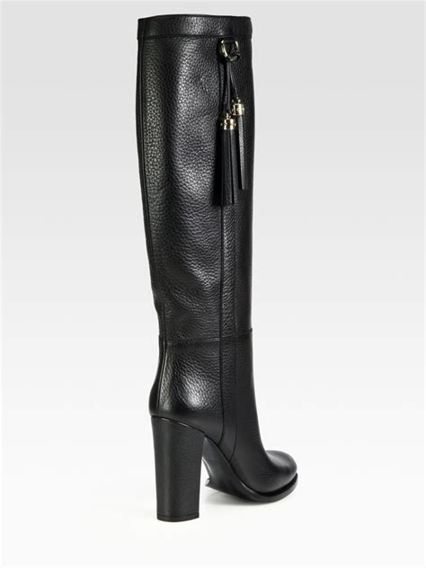 gucci boots with silver tassels